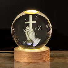 Load image into Gallery viewer, Jesus Glowing Crystal Ball