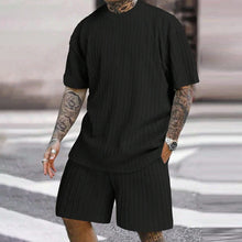 Load image into Gallery viewer, Men's Solid Textured Shorts Set