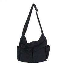 Load image into Gallery viewer, Canvas Solid Color Messenger Bag