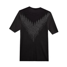 Load image into Gallery viewer, Rhinestone-studded Hollow Stitching Short Sleeves