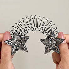 Load image into Gallery viewer, Rhinestone Star Broken Hair Comb