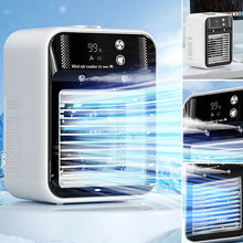 Load image into Gallery viewer, Portable 3-In-1 Cooling Fan with 2-Speed Mist