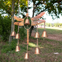 Load image into Gallery viewer, Handmade Dragonfly With Bells Wind Chime