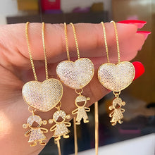Load image into Gallery viewer, Love and my kids - Mother's Love Necklace