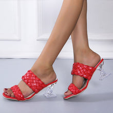 Load image into Gallery viewer, Crystal High-heeled Slippers