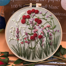 Load image into Gallery viewer, Beginner's Embroidery Flower Kit