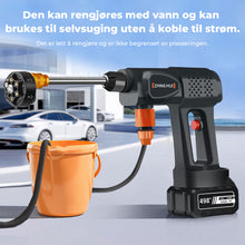 Load image into Gallery viewer, Bærbar batteridrevet høytrykksspyler