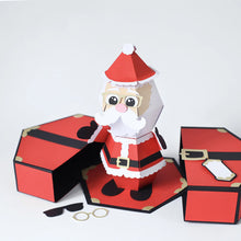 Load image into Gallery viewer, 3D Santa Claus Prank Pop-up Box Card