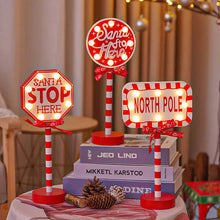 Load image into Gallery viewer, Christmas Street Sign Decoration Lights