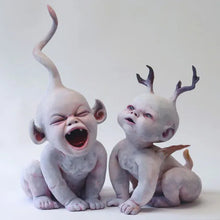 Load image into Gallery viewer, Scary Ghost Doll Resin Statue Ornament