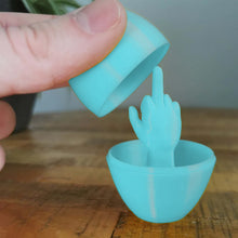 Load image into Gallery viewer, Funny 3D Printed Middle Finger Egg