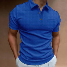 Load image into Gallery viewer, Men's Waffle Polo Shirt