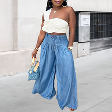 Load image into Gallery viewer, Wide-leg High-waisted Jeans