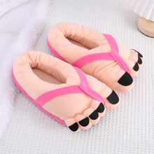 Load image into Gallery viewer, Funny Foot Plush Novelty Slippers