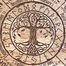 Load image into Gallery viewer, Wheel Of The Year Wood Sign