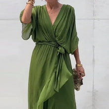 Load image into Gallery viewer, Stylish and Elegant V-neck Chiffon Dress