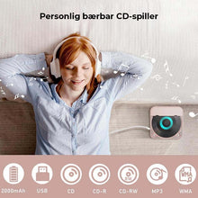 Load image into Gallery viewer, Bærbar Bluetooth-kompatibel CD-spiller