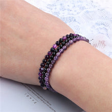 Load image into Gallery viewer, Amethyst Stress Relief Beaded Bracelet