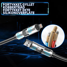 Load image into Gallery viewer, 240W 4-i-1 USB-C hurtigladekabel