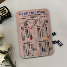 Load image into Gallery viewer, Crap Out Dice Scoreboard
