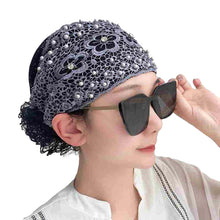 Load image into Gallery viewer, Women's Floral Lace Headwrap
