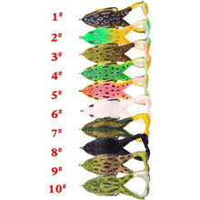 Load image into Gallery viewer, Double Propeller Frog Soft Bait(1 or 5 pics)
