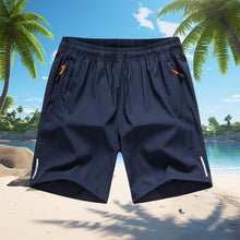 Load image into Gallery viewer, Loose Fit Athletic Shorts with Zipper Pockets
