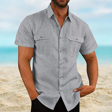 Load image into Gallery viewer, Stretch Short Sleeve Shirt with Pockets