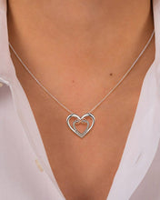 Load image into Gallery viewer, Two hearts Infinity Necklace