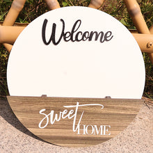Load image into Gallery viewer, Floral Welcome Sign for Front Door Porch