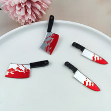 Load image into Gallery viewer, Halloween Scary Bloody Knife Ornament