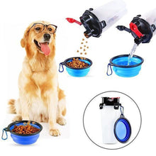 Load image into Gallery viewer, Magoloft™ 2-in-1 Pet Travel Water &amp; Food Bottle with Foldable Bowl