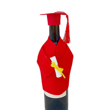 Load image into Gallery viewer, Graduation Cap And Gown Bottle Cover