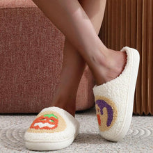 Load image into Gallery viewer, Halloween Cartoon Pattern Plush Slippers