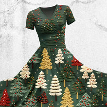 Load image into Gallery viewer, Women's Christmas Tree Print Design Maxi Dress
