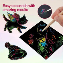 Load image into Gallery viewer, DIY Rainbow Magic Scratch Paper Art Set