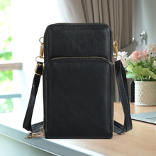 Load image into Gallery viewer, Three-layer Zipper Multifunctional Mobile Phone Bag