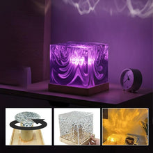 Load image into Gallery viewer, Flame Northern Lights Rotating Mood Light