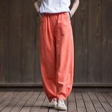 Load image into Gallery viewer, Casual Cotton Hemp Trousers