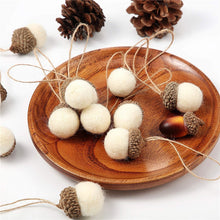 Load image into Gallery viewer, Wool Felt Acorn Ornaments