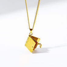 Load image into Gallery viewer, Openable Book Necklace