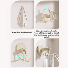 Load image into Gallery viewer, Suction Cup Six-Claw Swivel Hook