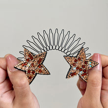 Load image into Gallery viewer, Rhinestone Star Broken Hair Comb
