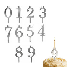 Load image into Gallery viewer, Reusable Number Birthday Candle Holder Set