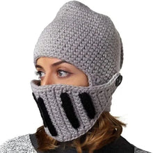 Load image into Gallery viewer, Knit Roman Knight Beanie Hat