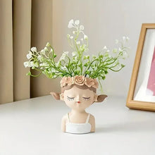 Load image into Gallery viewer, Handmade Sweet Girl Planter Pot