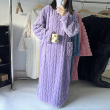 Load image into Gallery viewer, Winter Coral Velvet Loungewear for Home