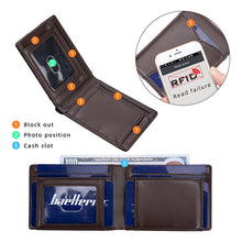 Load image into Gallery viewer, Mens Slim Wallet Rfid Blocking