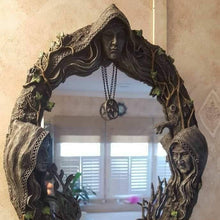Load image into Gallery viewer, Triple Goddess Wall Hanging Mirror