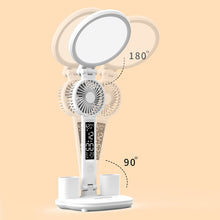 Load image into Gallery viewer, Desk Lamp Plug-in LED Fan Light Foldable Eye Protection Reading Night Light